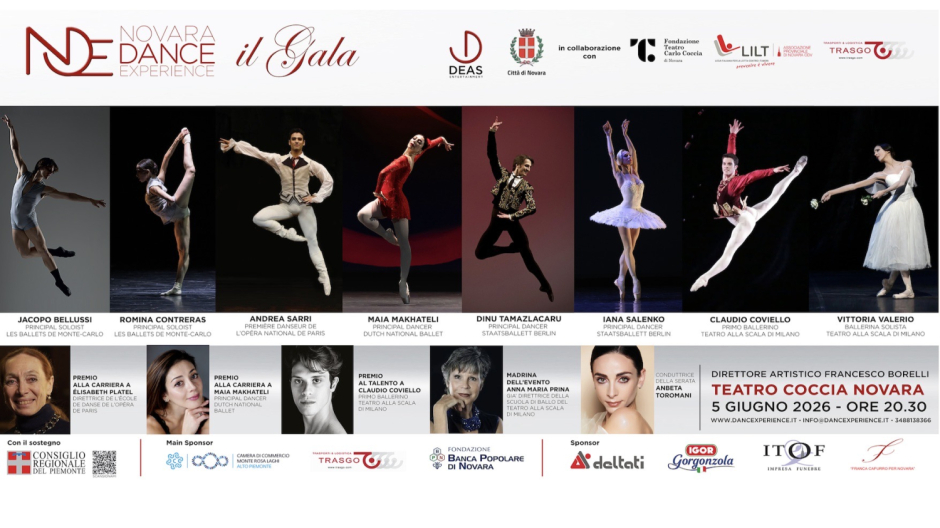 Novara Dance Experience, ottava edizione: gala il 5 giugno